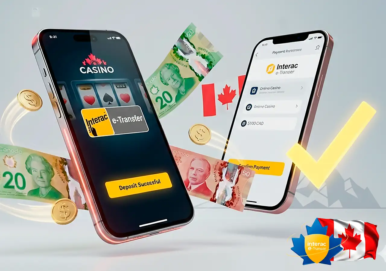 Simple instructions for making an instant deposit using Interac e-Transfer at NZ casinos.